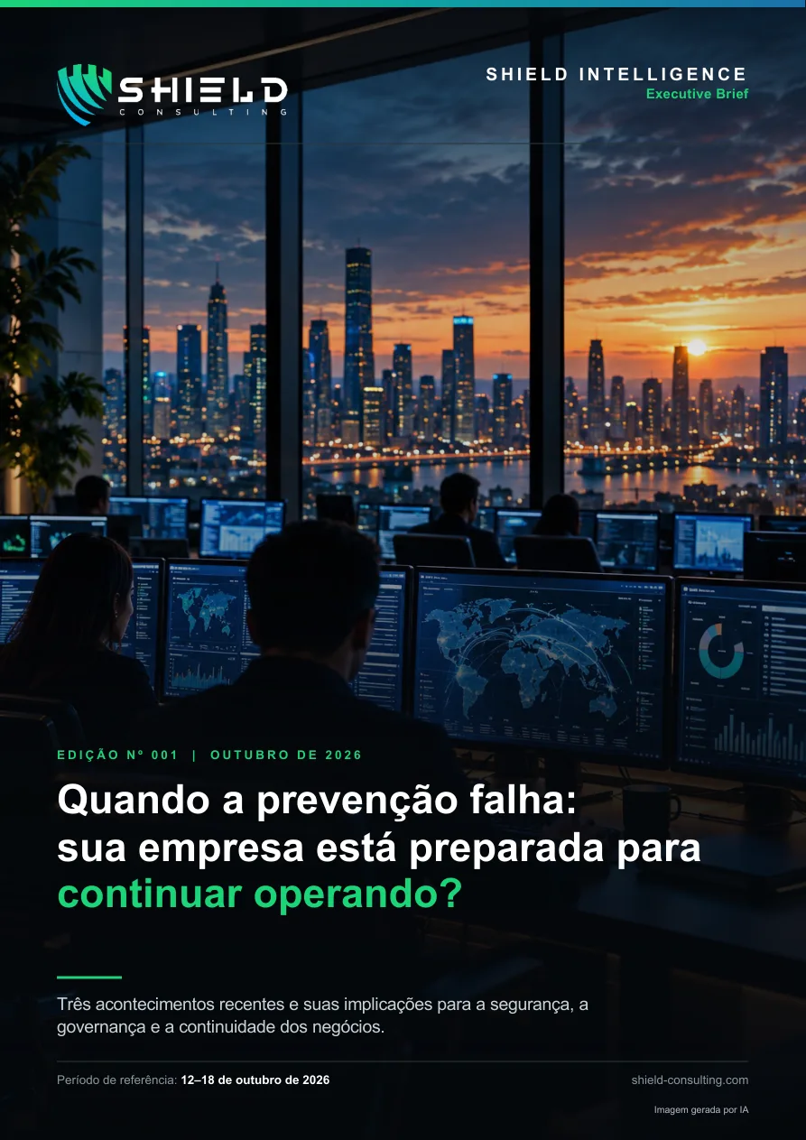 Capa da edição 001: Quando a prevenção falha: sua empresa está preparada para continuar operando?